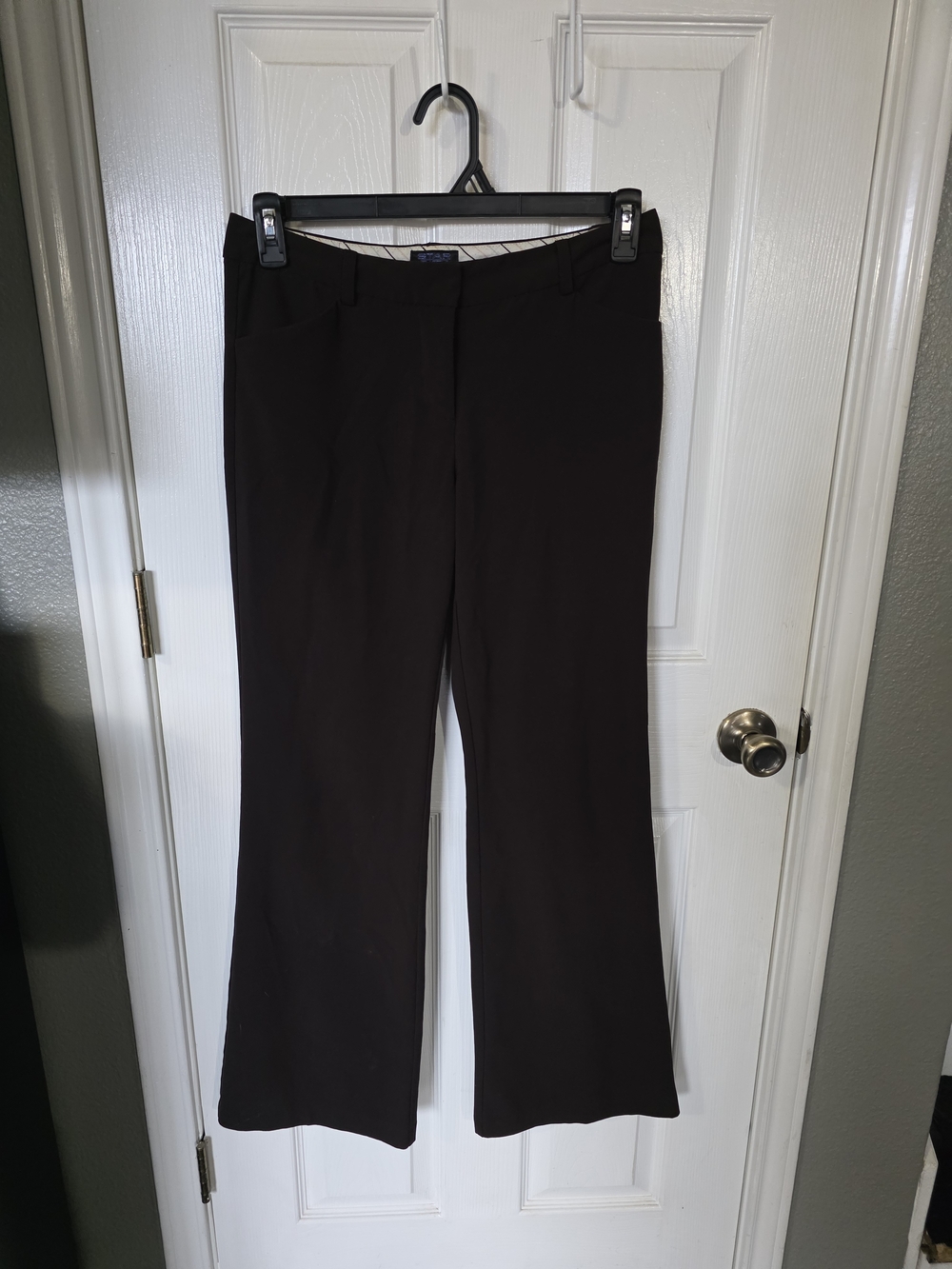 Star City Black Boot-Cut Dress Pants
